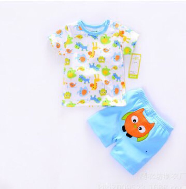 Bộ quần áo bé trai/bé gái mùa hè Cotton Payifang