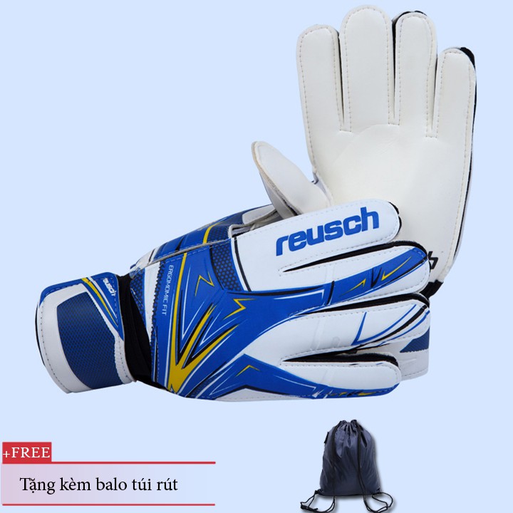 Găng Thủ Môn Đủ Size Reusch Có Xương Trợ Ngón Chống Lật - Tặng Kèm Balo Túi Rút