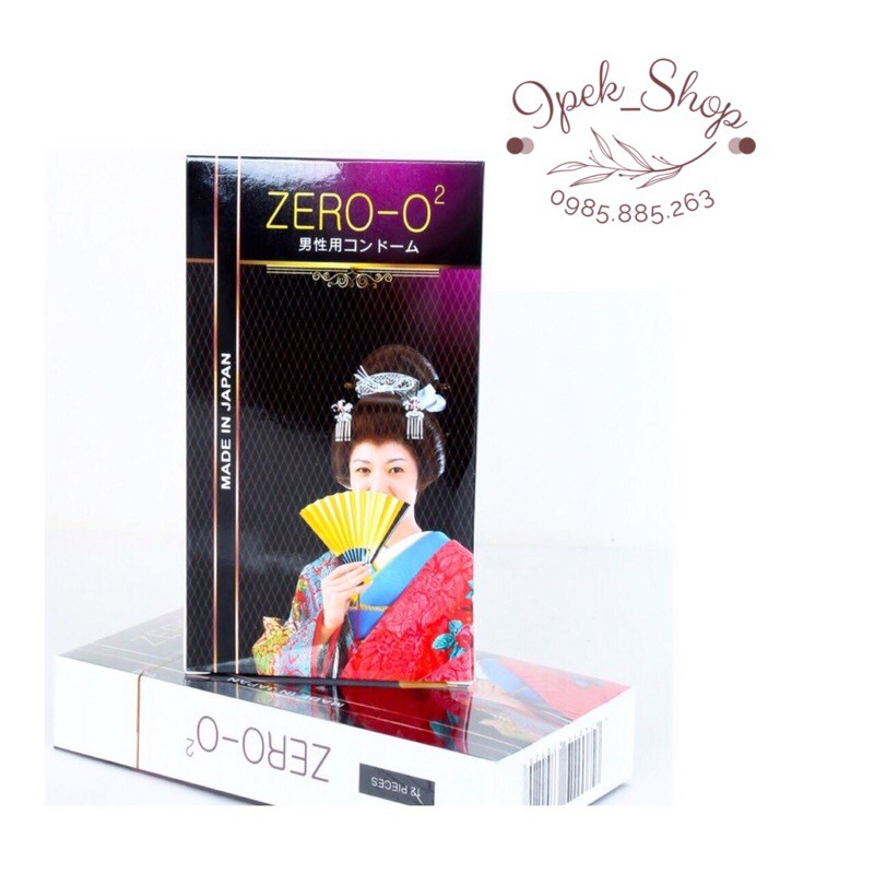 Bao cao su ZERO -O2  - Hộp 10 Pcs - Nhật Bản - Ipek_Shop