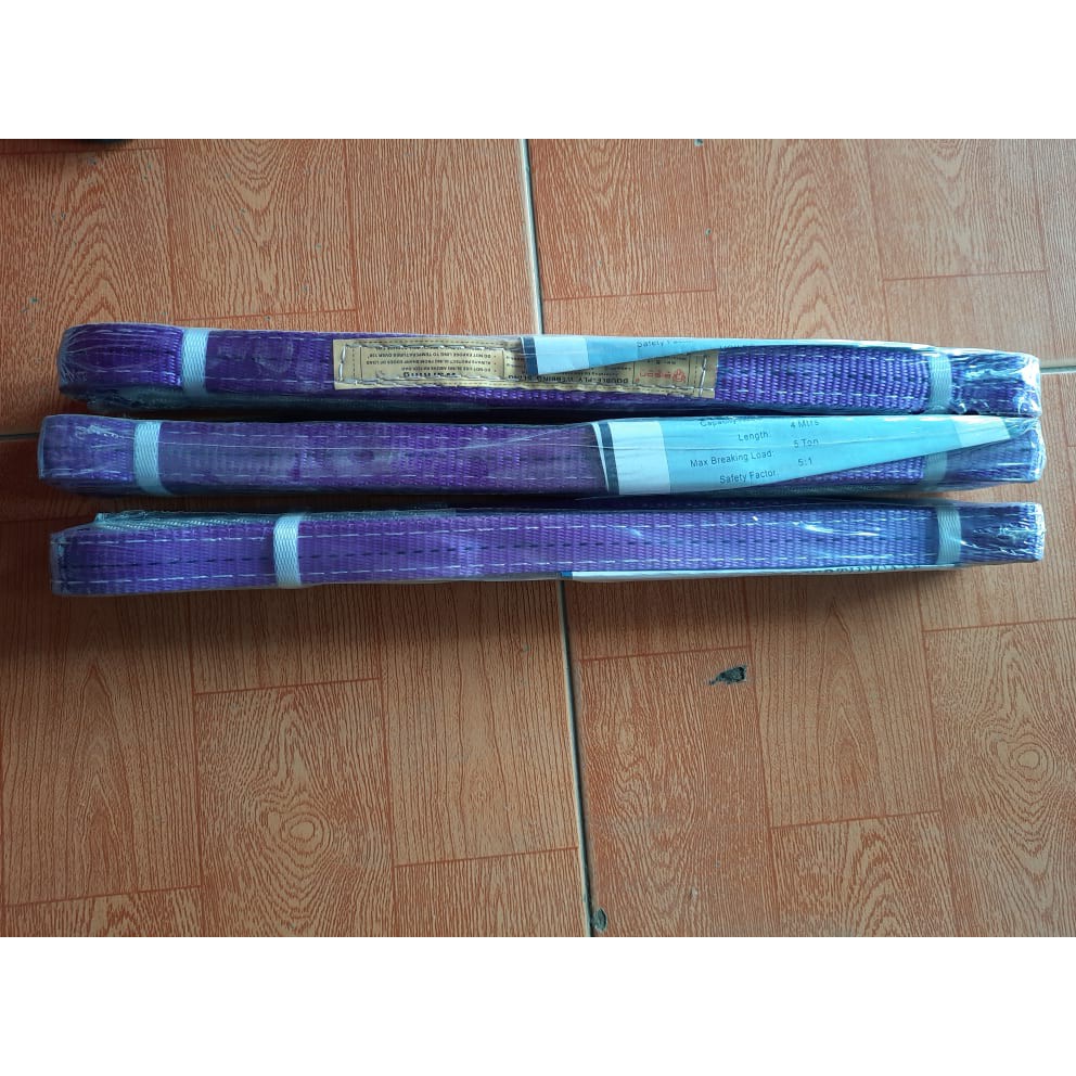 Dây cáp vải cẩu hàng 1 tấn từ 1m đến 5m