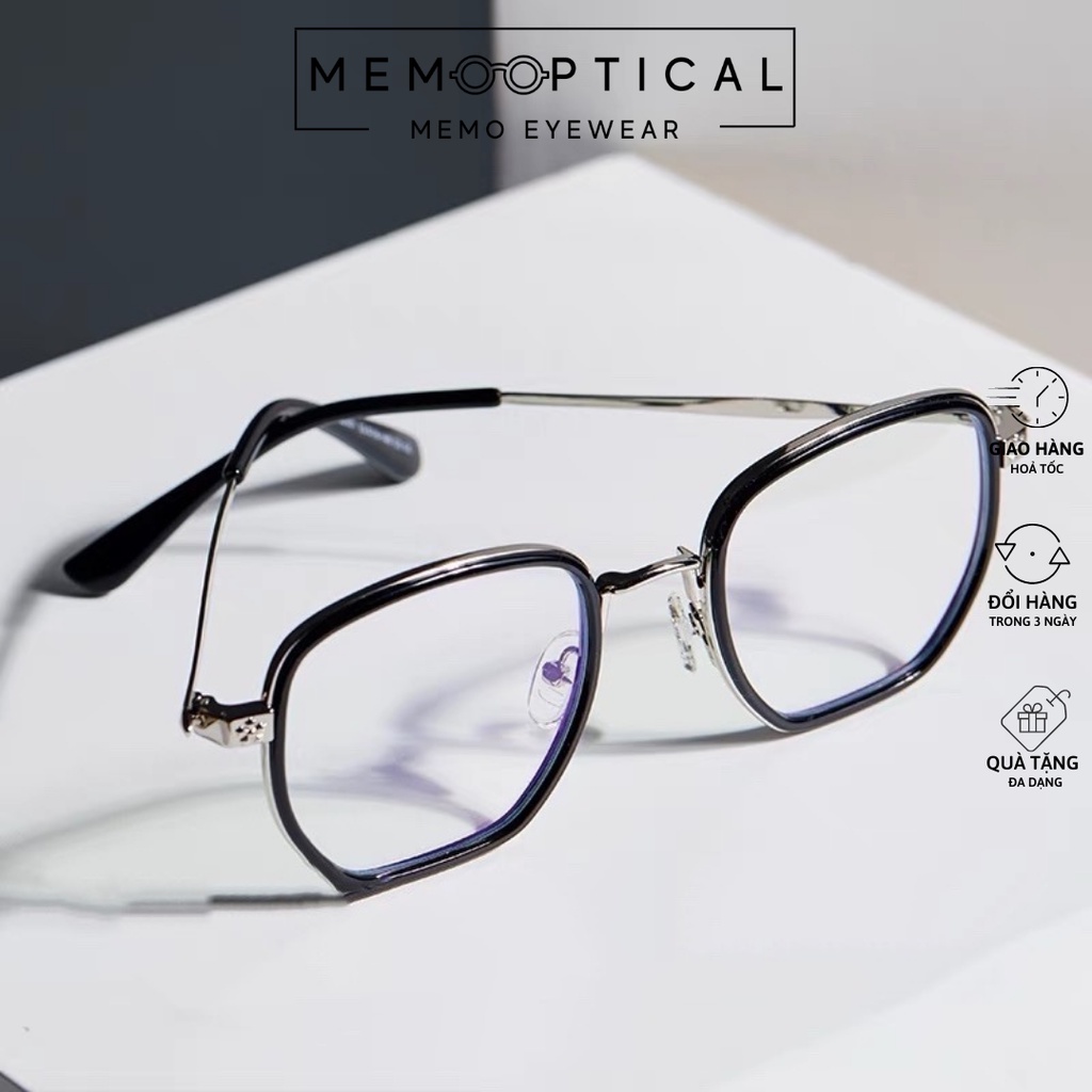 Gọng Kính Cận Phong Cách Hàn Quốc Lisa Chrome Hearts Vuông Memo Optical