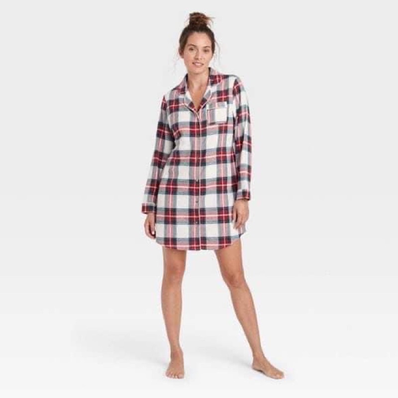 Váy sơ mi dài tay cotton thu đông có cúc cài mềm dễ chịu XUẤT XỊN ẢNH THẬT