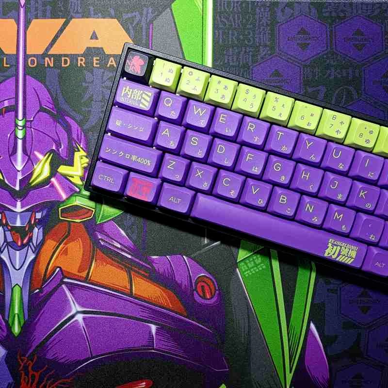 EVANGELION Keycaps XDA Hồ sơ EVA Chủ đề 120 Phím PBT Dye Thăng hoa bàn phím cơ học keycaps
