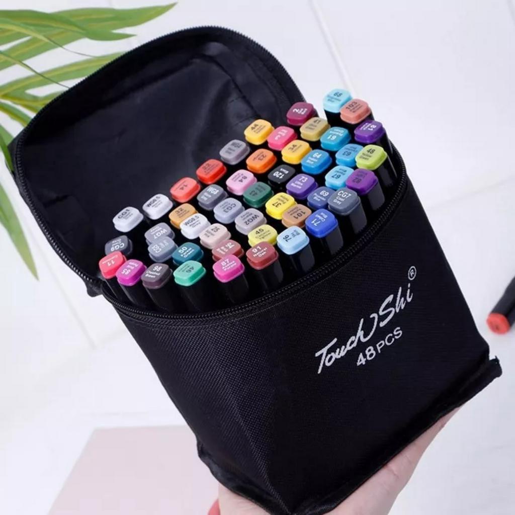 Bộ bút dạ 48pcs có kèm túi đựng