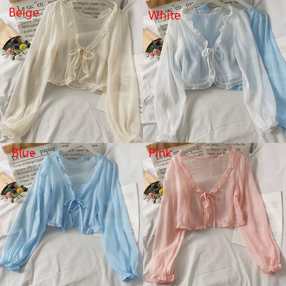 Áo Khoác Cardigan Mỏng Dáng Rộng Thời Trang Mùa Hè Cho Nữ