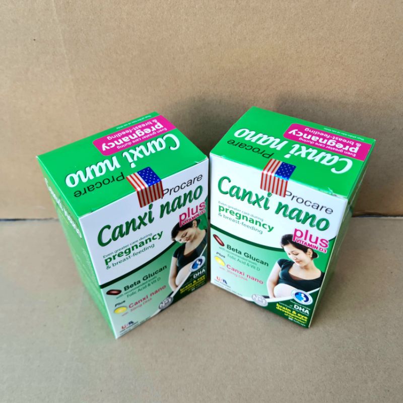 Procare Canxi nano pregnancy giúp bổ sung canxi cho phụ nữ chuẩn bị mang thai, có thai và cho con bú - Hộp 30 viên