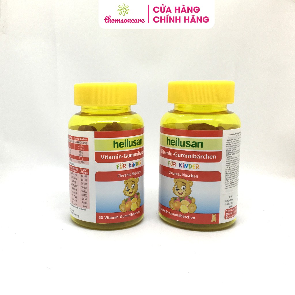 Heilusan Multivitamin Gummy - Kẹo dẻo cho trẻ, giúp trẻ tăng cường sức đề kháng, ăn ngon miệng