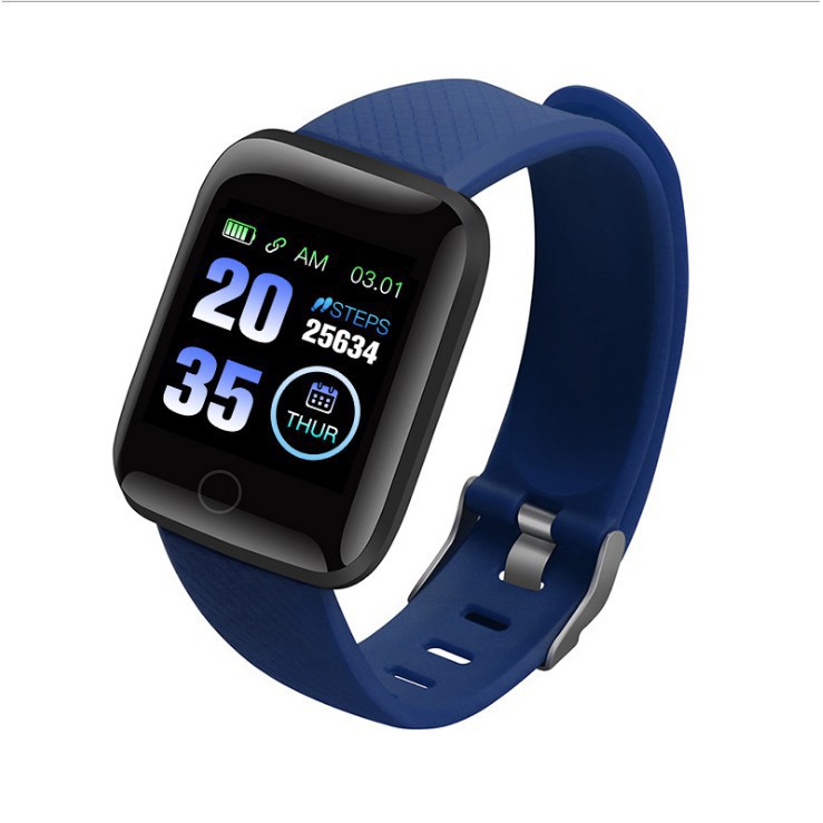 Đồng hồ thông minh Smart Watch 116 plus chống nước theo dõi vận động hỗ trợ theo dõi sức khỏe và định vị GPS