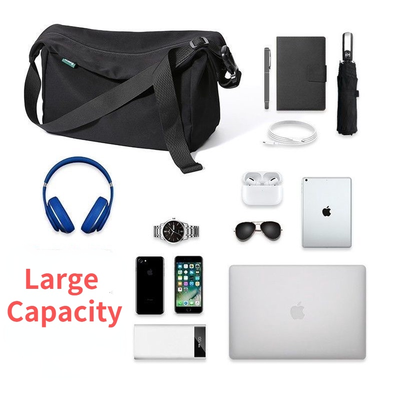 【Ngày vận chuyển】Túi Đeo Chéo Vai Sức Chứa Lớn Phong Cách Thể Thao Thời Trang Cho Nam