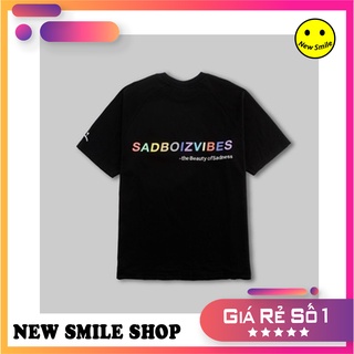 Áo thun unisex local brand sadboiz sadboizvibes black / white form dáng rộng tay lỡ - full box - full tag
