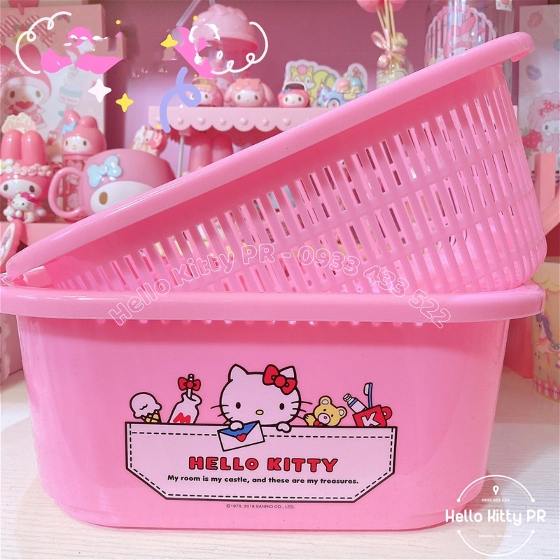 Bộ thau rổ Hello Kitty