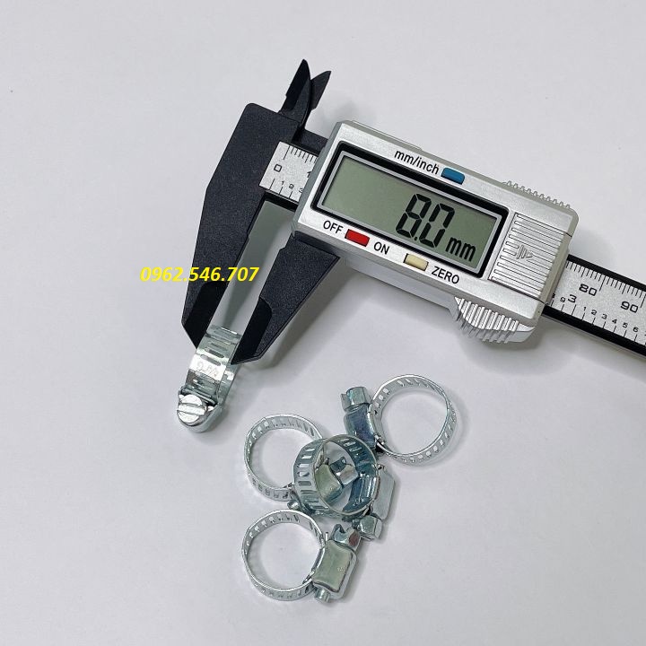 Cổ dê vặn vít INOX giá rẻ & Quai nhê 10-16mm đai kẹp xiết cố định ống mềm dây PU vào đầu khớp nối nguồn