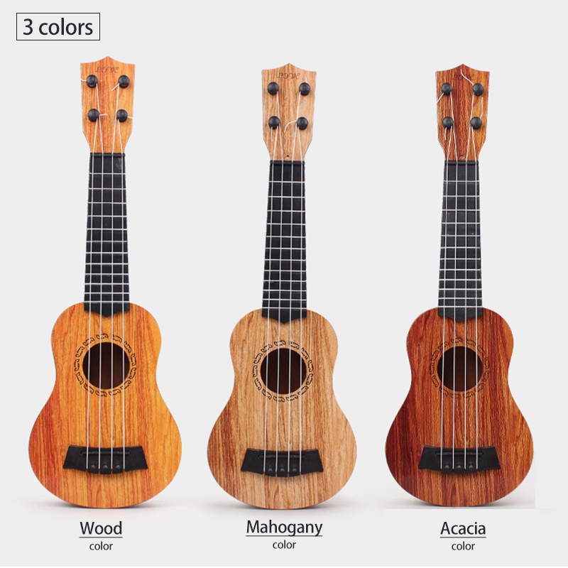 Đàn Ukulele 35 / 38 / 44cm 4 Dây Mini Bằng Nhựa ABS Giả Gỗ Cho Bé Màu Sắc