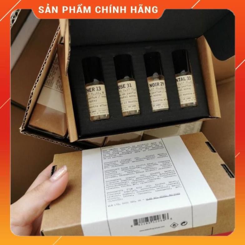 Nước Hoa mini 4 chai La Lebo 22,13,33, 29 Dung tích 5ml Cực Sang Cực Thơm