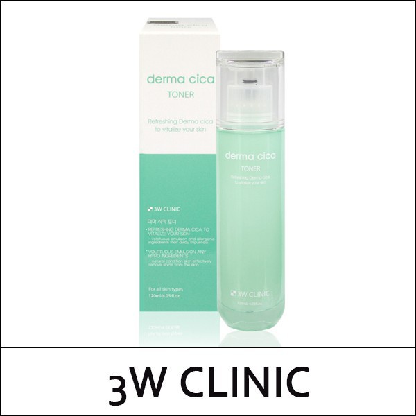 XỊT KHOÁNG TINH CHẤT RAU MÁ 3W CLINIC DERMA CICA MIST 120ML CHÍNH HÃNG - 8362