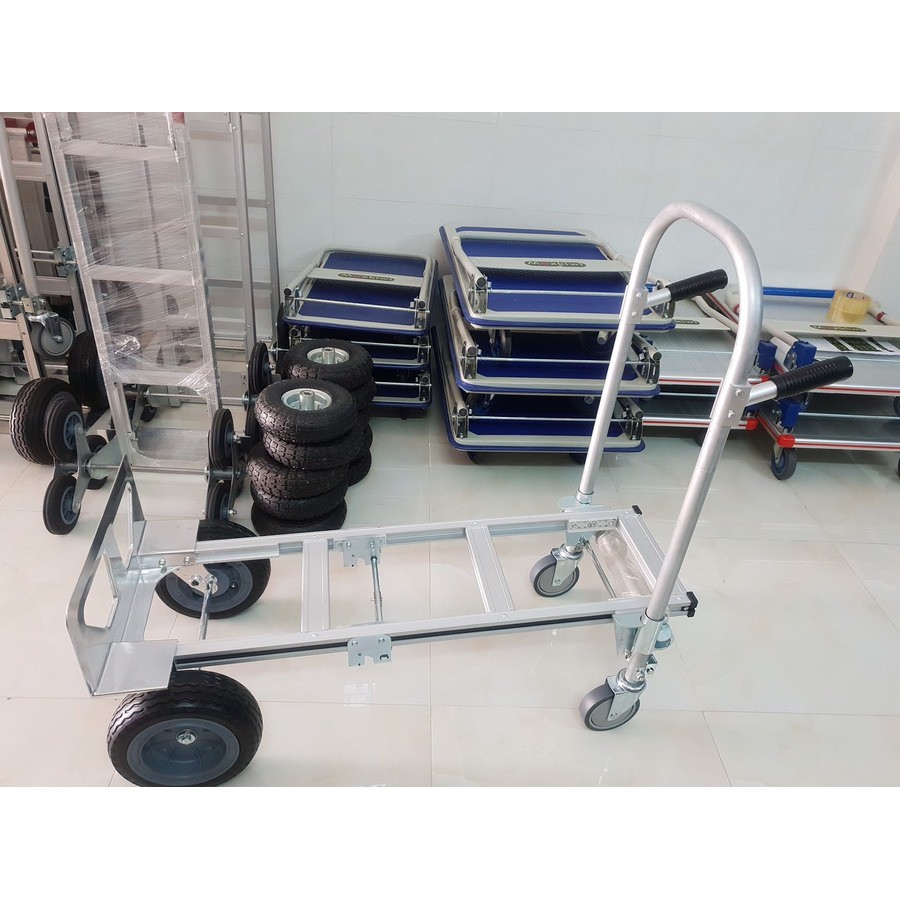 Xe Đẩy Hàng Gấp Gọn MAXKIWI HS - 1009 Bánh Xe To Tải Trọng 350kg