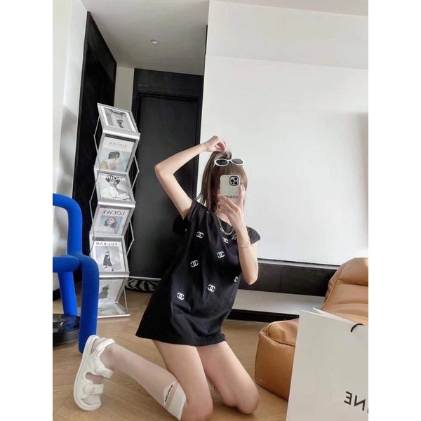 áo ba lỗ chờm vai 2M đen trắng chữ chaleo