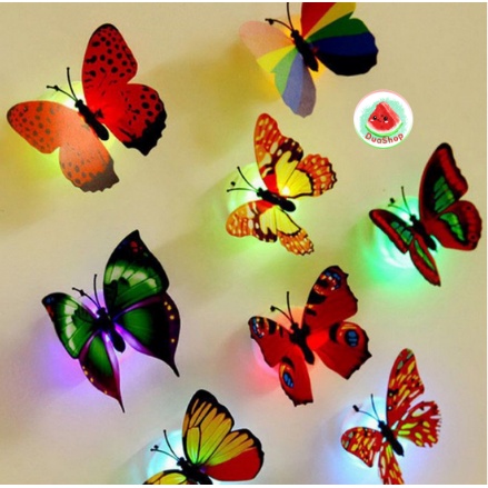 Đèn ngủ bướm phát sáng trang trí tường 🍉Duashop🍉