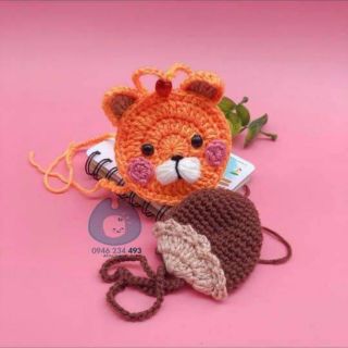 Túi đựng tỏi cho bé hình mèo con (đủ màu)