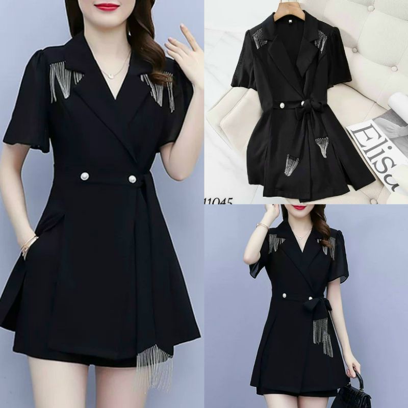 Set thời trang nữ tua rua đính nút sang chảnh (có Big size 70kg💯)