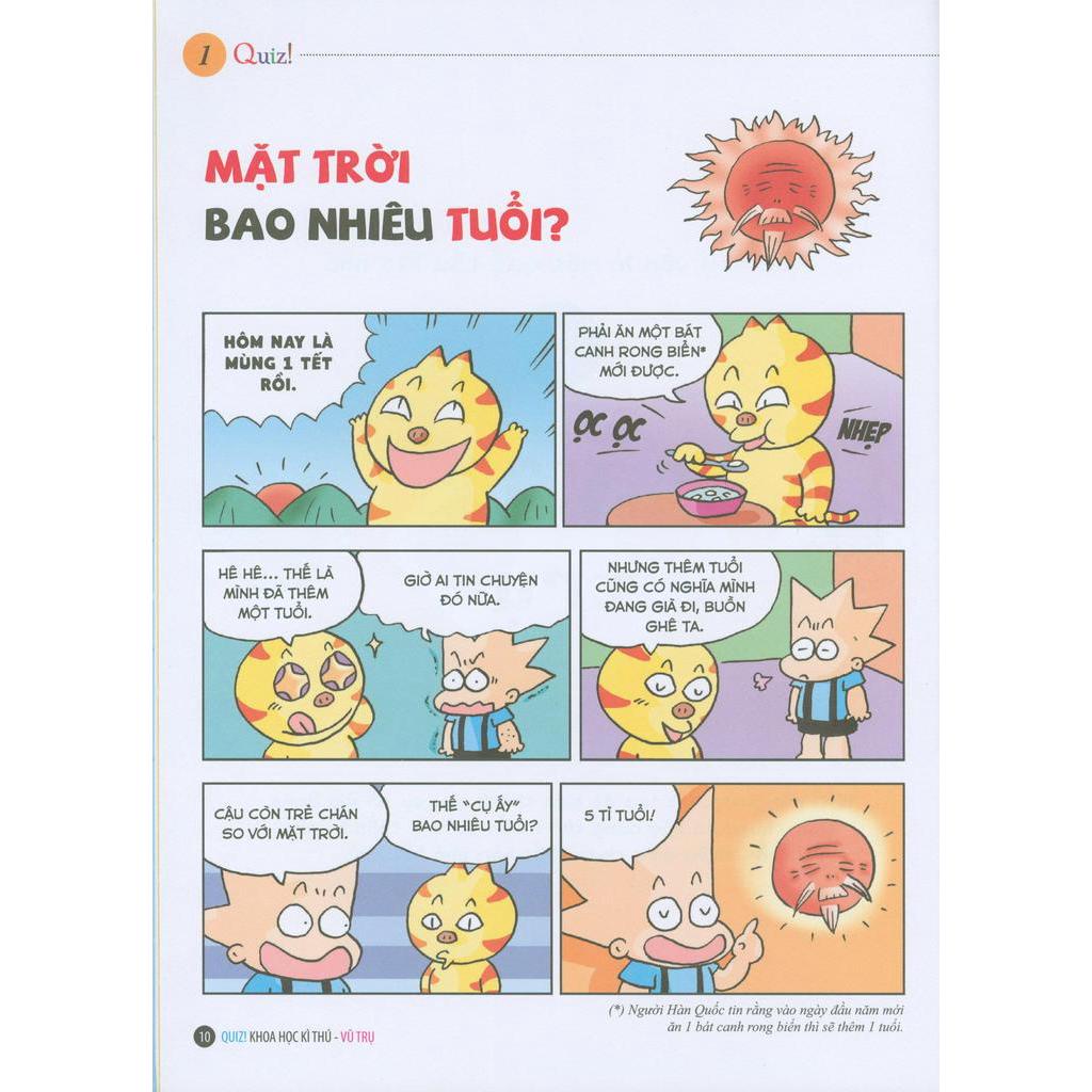 Sách Quiz! Khoa Học Kì Thú: Vũ Trụ (Tái Bản 2020)