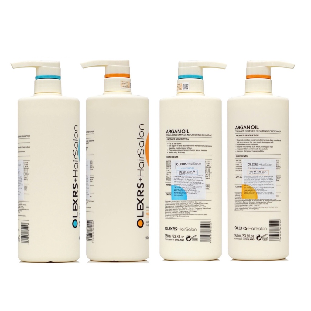 Cặp Dầu Gội Xả  Olexrs Hair Salon 500ml-960ml Cho Tóc Khô Xơ Hư Tổn Tóc Gàu Ngăn Rụng Tóc