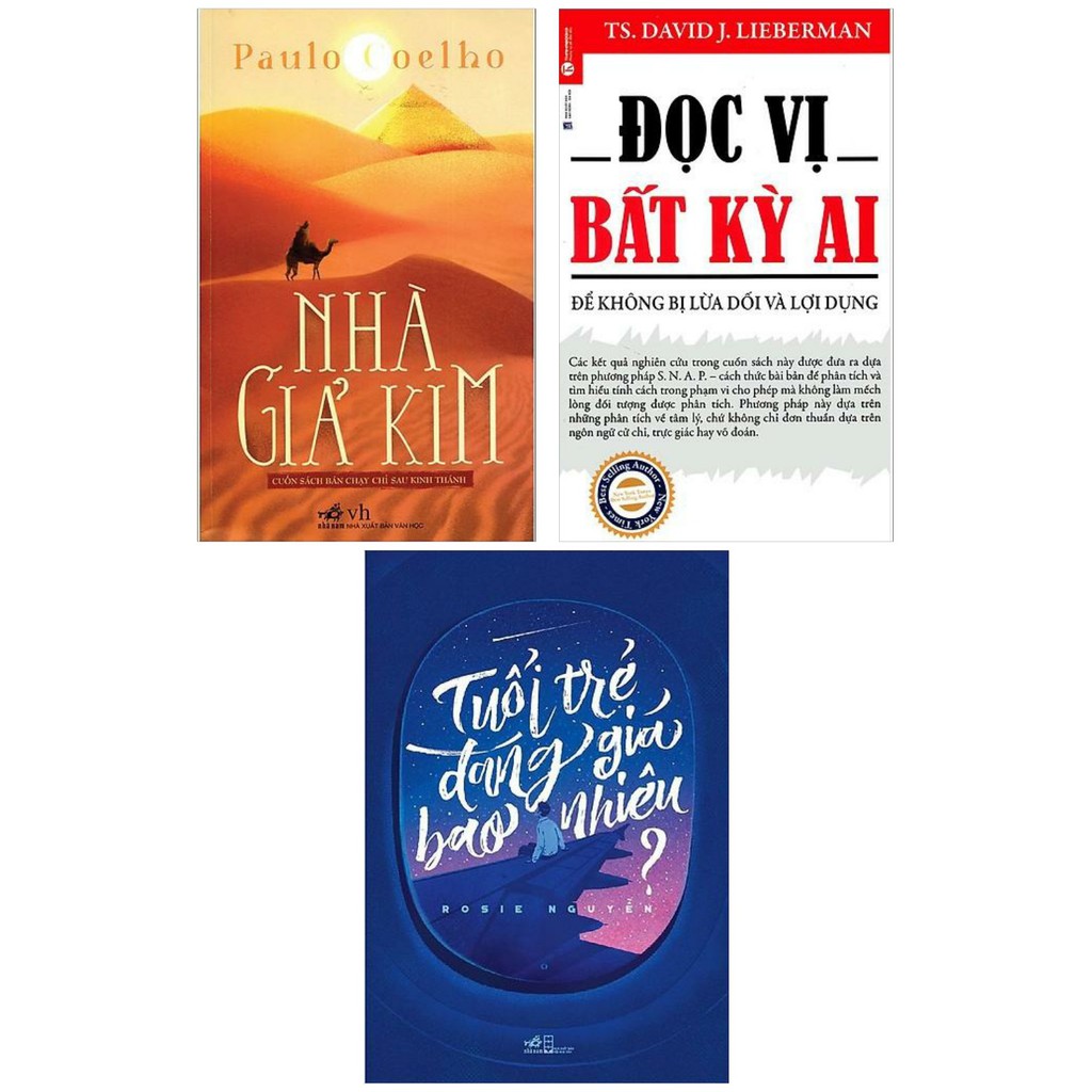 Sách Combo Nhà Giả Kim + Đọc Vị Bất Kỳ Ai + Tuổi Trẻ Đáng Giá Bao Nhiêu