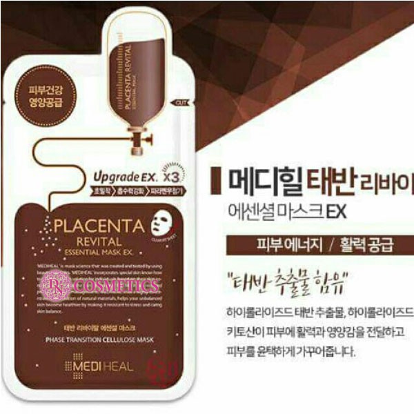 LẺ 1 Miếng MẶT NẠ MEDIHEAL PLACENTA MÀU NÂU