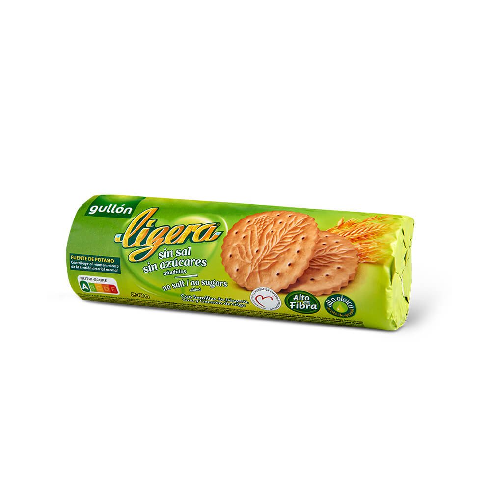 Bánh Quy Gullon Không Đường, Không Muối Ligera 200g Mã 2201