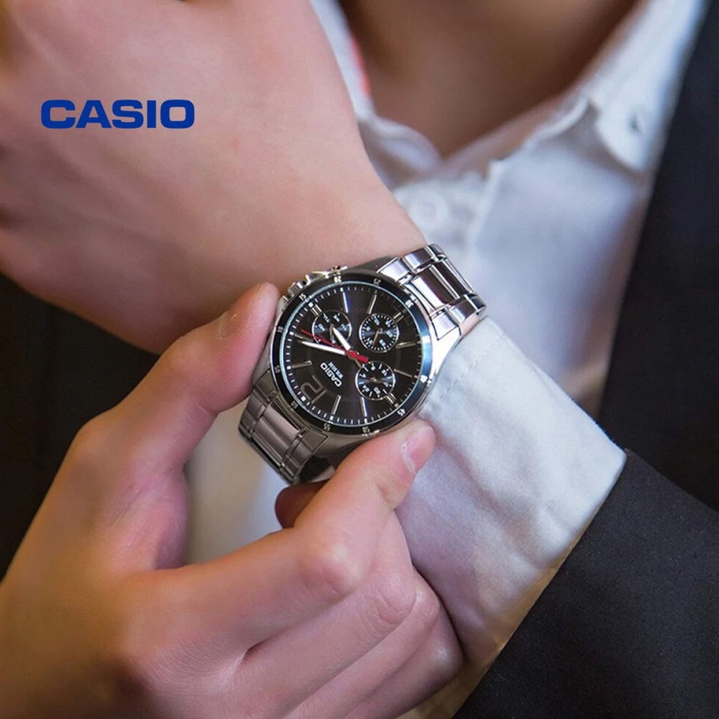 Đồng hồ Casio nam MTP-1374D-1A chính hãng