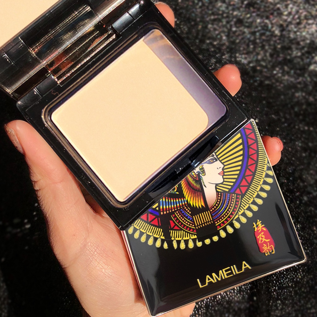Phấn phủ che khuyết điểm kiềm dầu làm sáng da chống nước phong cách Ai Cập
