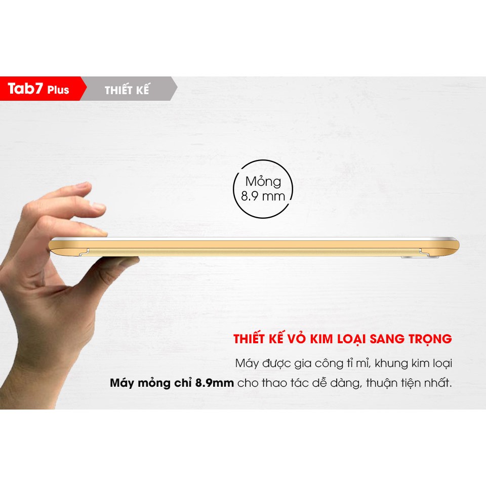 Máy tính bảng Masstel Tab7 Plus nghe gọi 3G máy mới 100 Full box tặng Bao da - Hàng chính hãng