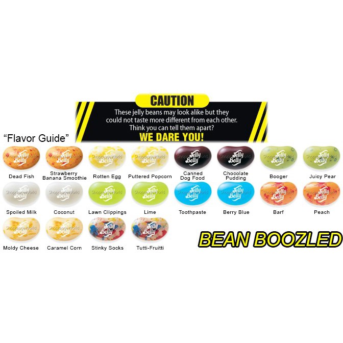 (2 loại) Kẹo thối Bean Boozled có vòng xoay 100gr (Phiên bản 5)