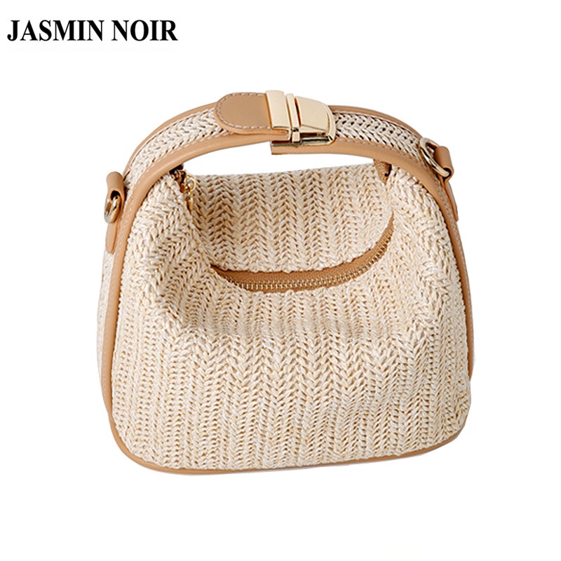Túi Xách JASMIN NOIR Đan Rơm Đơn Giản Thời Trang Cho Nữ