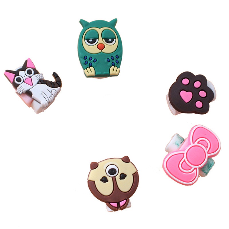 Phụ Kiện Bảo Vệ Đầu Dây Cáp Hình Hoạt Hình Dễ Thương