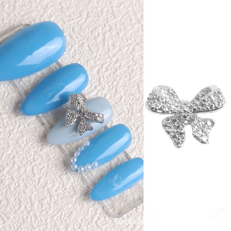 Set 10 charm nơ trang trí móng-charm nail mới