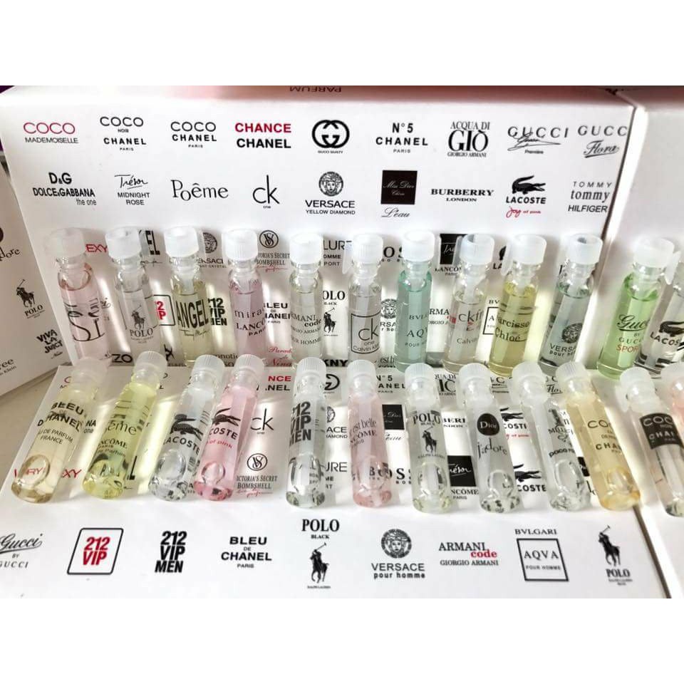 Set Nước Hoa Mini Pháp 20 ống