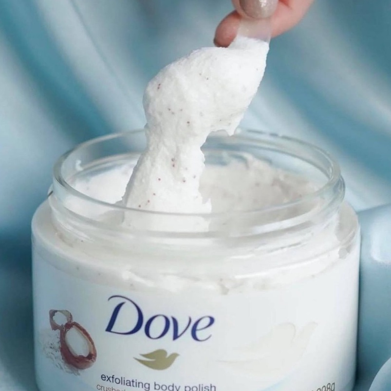 [Bản Mỹ] Tẩy tế bào chết body DOVE Exfoliating Body Polish 298g [Nika Cosmetics]