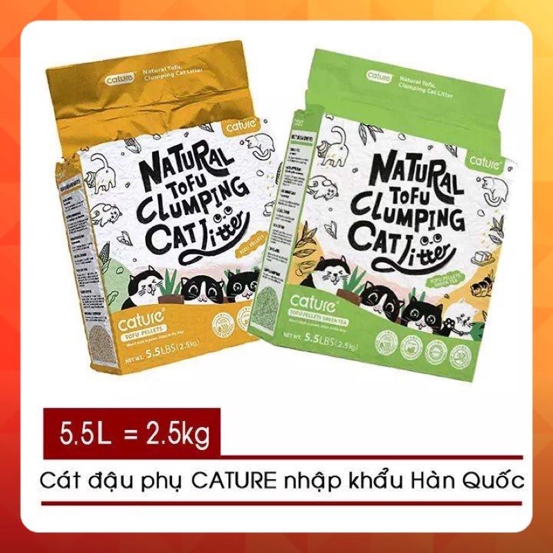 CATURE TOFU - Cát đậu nành vệ sinh cho mèo 6l