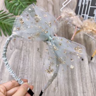 Bờm nơ cho đính lấp lánh cho bé gái