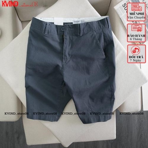 Quần Sọt kaki nam xoắn line, Quần Short kaki_KVINDstore08