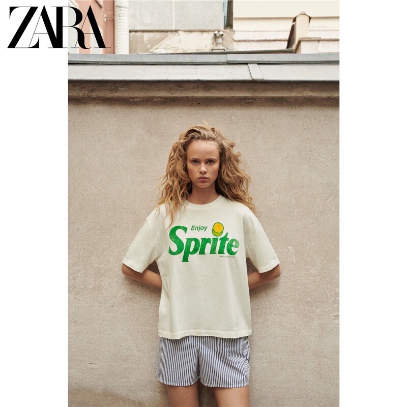 ÁO THUN ZARA IN HÌNH HÀNG XUẤT