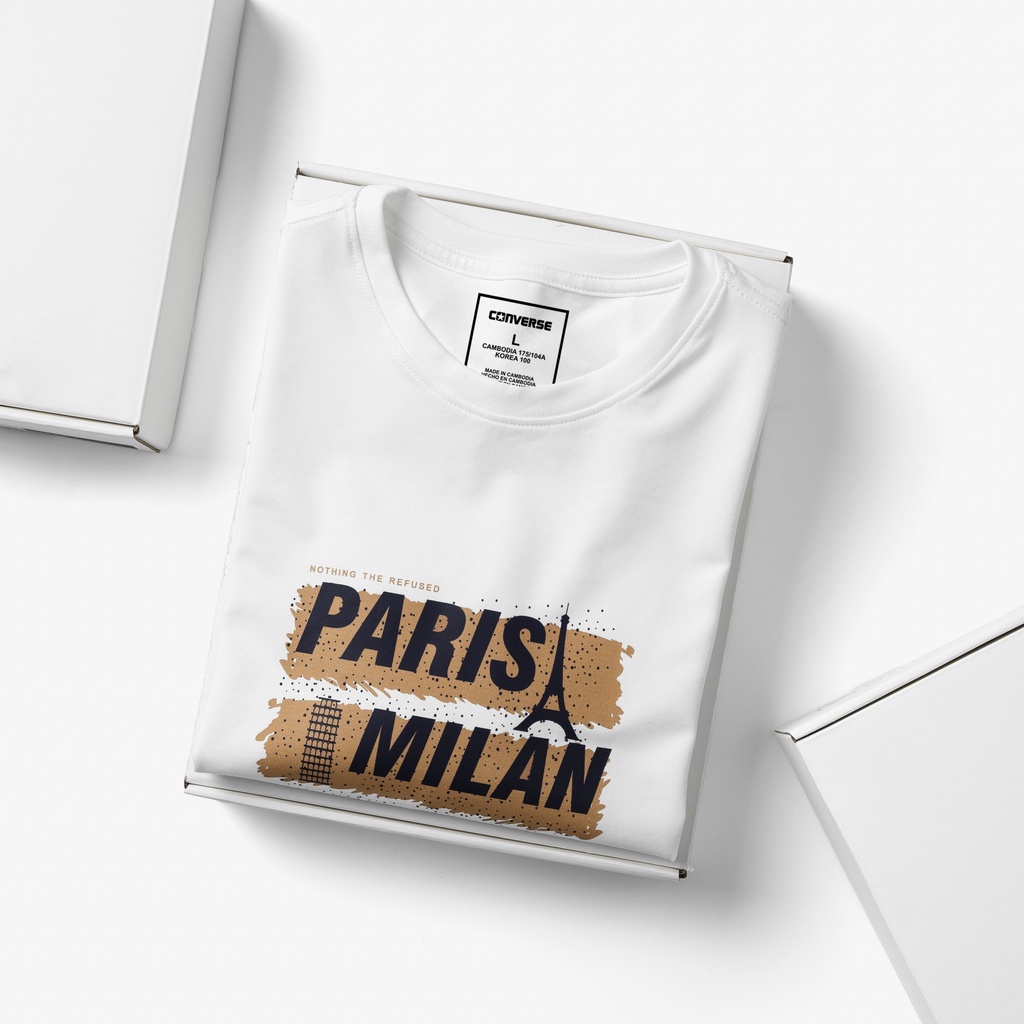 Áo Thun Paris milan tokyo new york trip to the city Nam Nữ Unisex, Áo Phông POLOMAN IN HỌA TIẾT MẪU CV 01