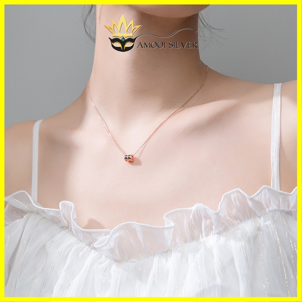 Dây chuyền bạc S925 hình trụ - Amooi Silver AD85