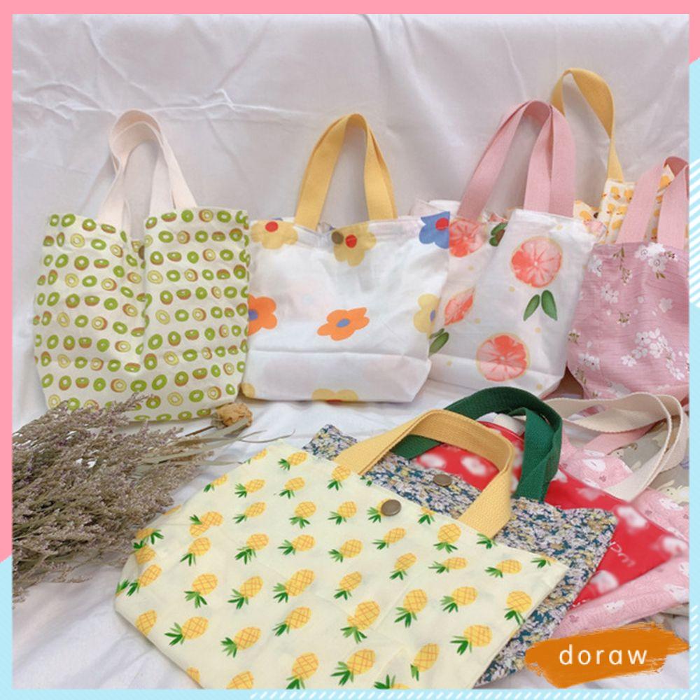 Túi Xách Vải Cotton Mềm Gấp Gọn Tái Sử Dụng Linh Hoạt