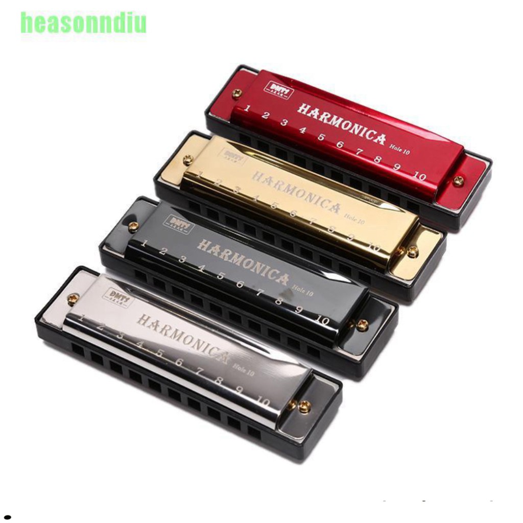 Kèn Harmonica 10 Lỗ Chuyên Dụng Cho Người Mới Bắt Đầu