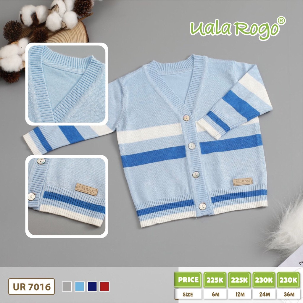 Áo cardigan Uala Rogo siêu mềm mịn 7016 mẫu mới nhất 2019