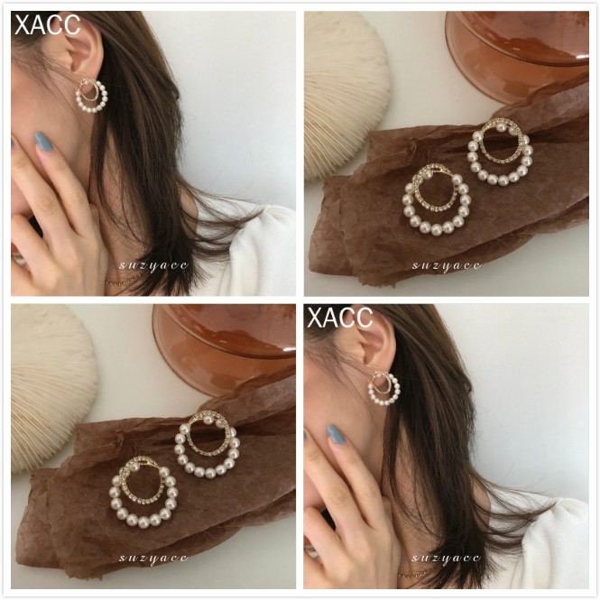 Đôi khuyênbông tai nữ ​tai thời trang kiểu Hàn xinh xắn dễ phối đồkhuyên tai nữ