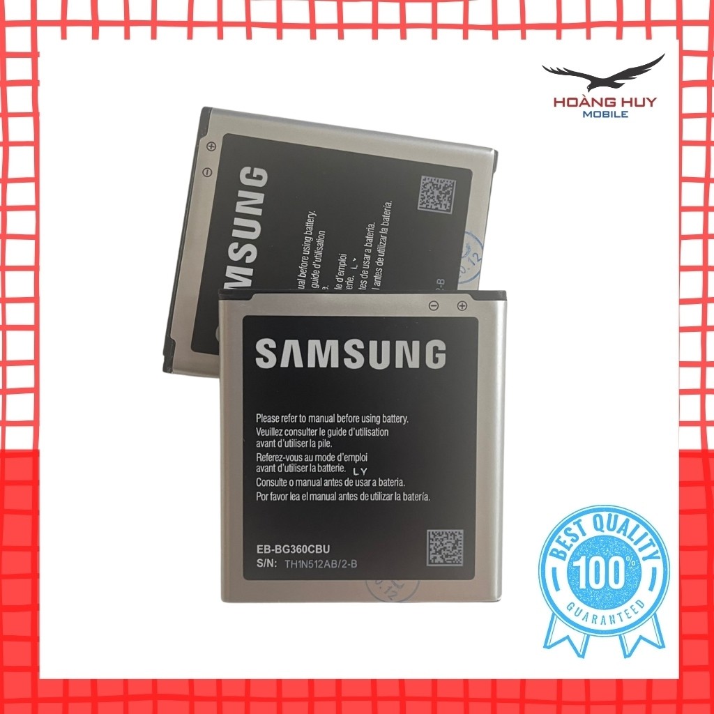 Pin Samsung Galaxy J2 2015,G360,G361,Core Prime EB-BG360CBU Dung Lượng 2000mAh Hàng Zin Nhập Khẩu Bảo Hành 6 Tháng