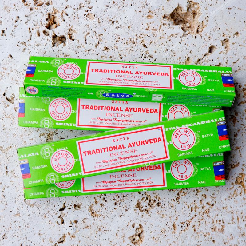 Traditional Ayurveda Satya Hộp 15g chữa lành, tái tạo năng lượng - tâm trạng - cảm xúc - THẢO MỘC XÔNG NHÀ